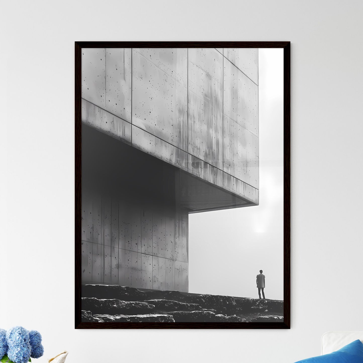 Minimalist Poster Painting Art Print Canvas Artwork Cityscape Modern Home Decor Wall Art Framed Art