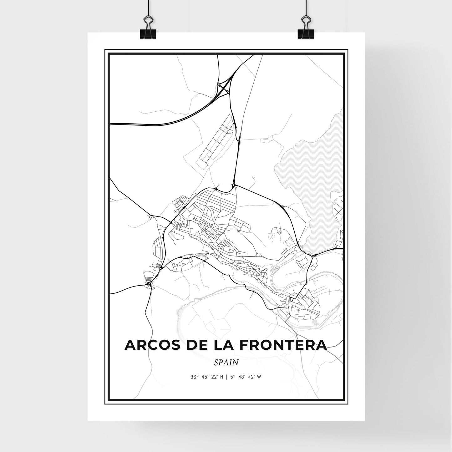 Arcos de la Frontera Spain - Premium City Map Poster