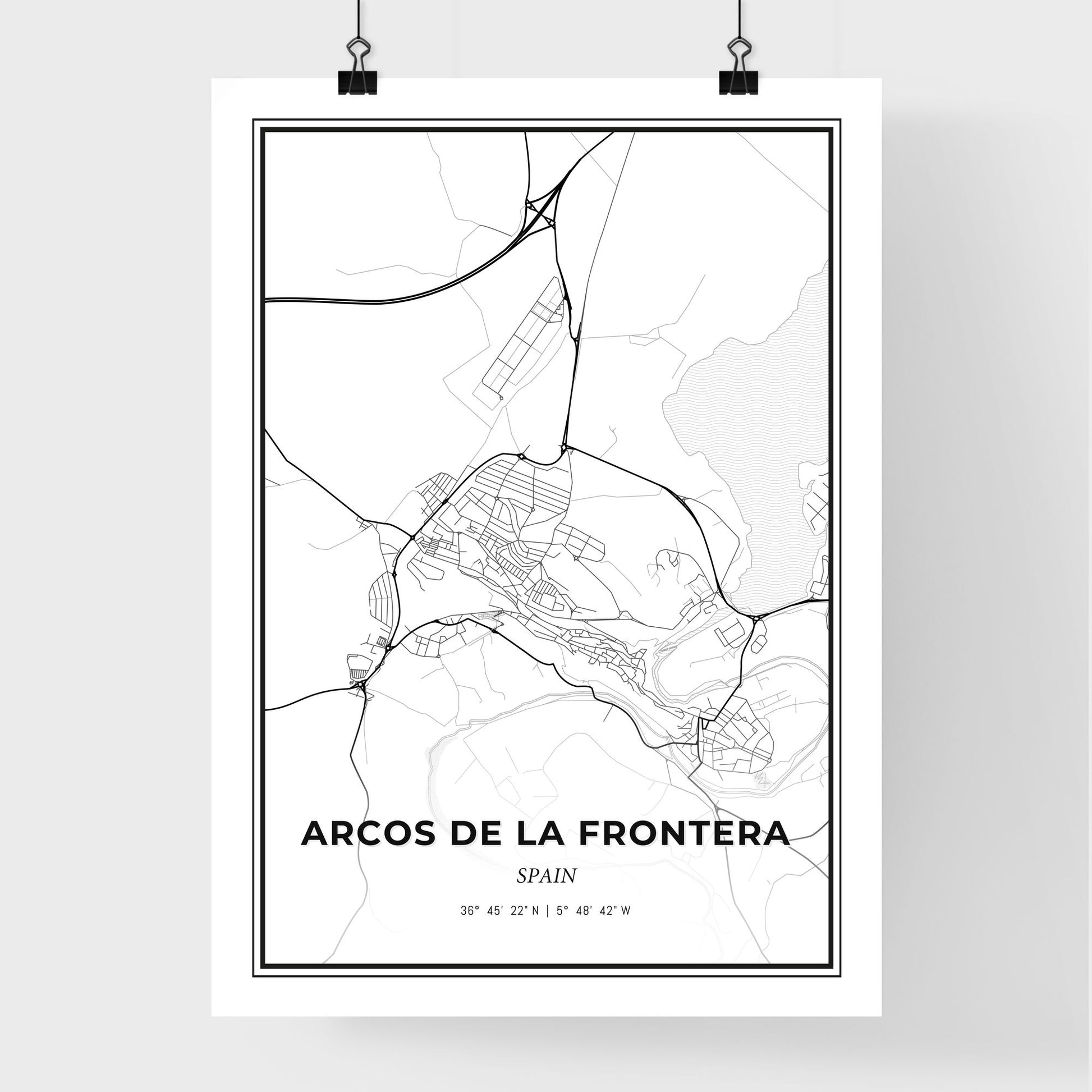 Arcos de la Frontera Spain - Premium City Map Poster