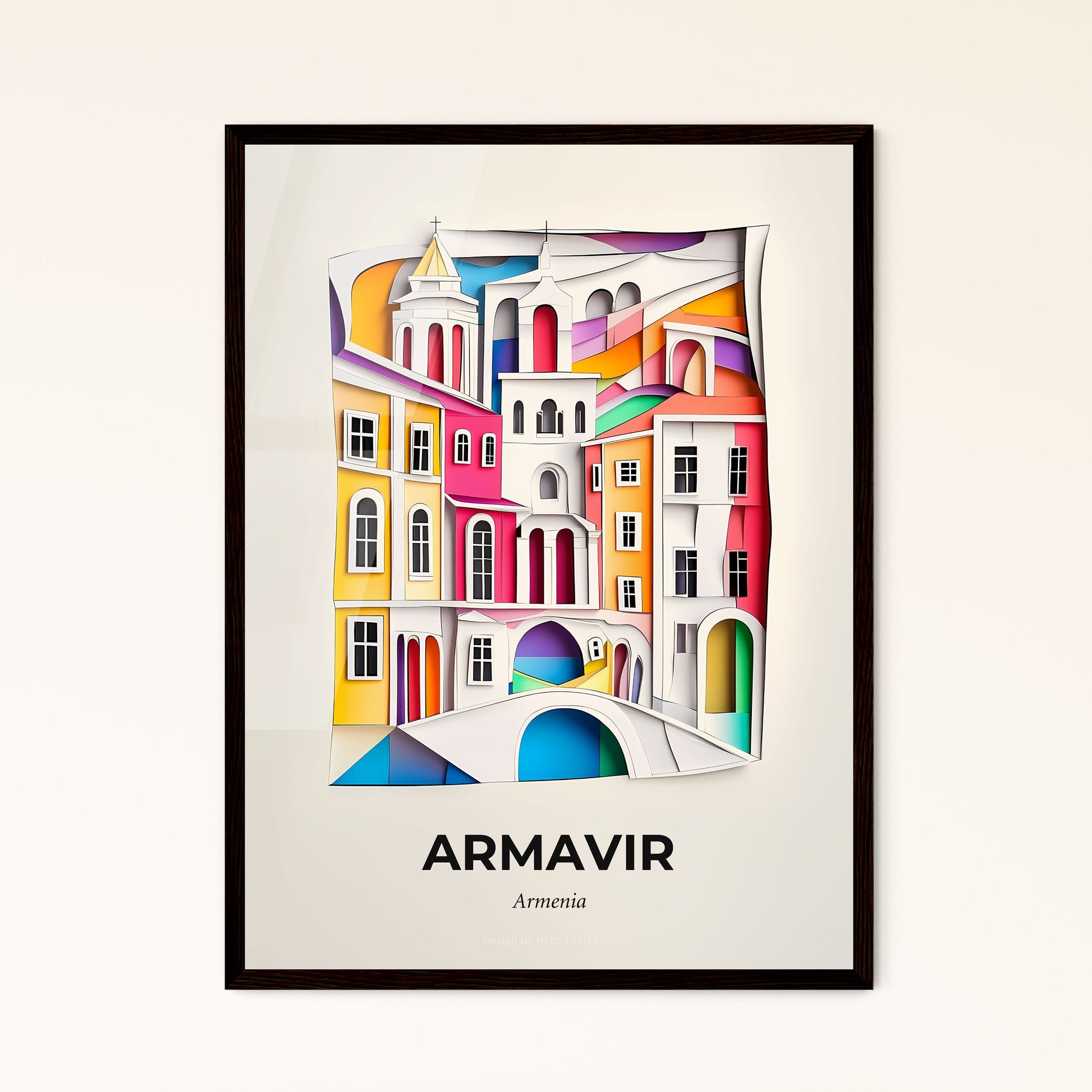 Vivid Armavir, Armenia - a city with a bridge and buildings