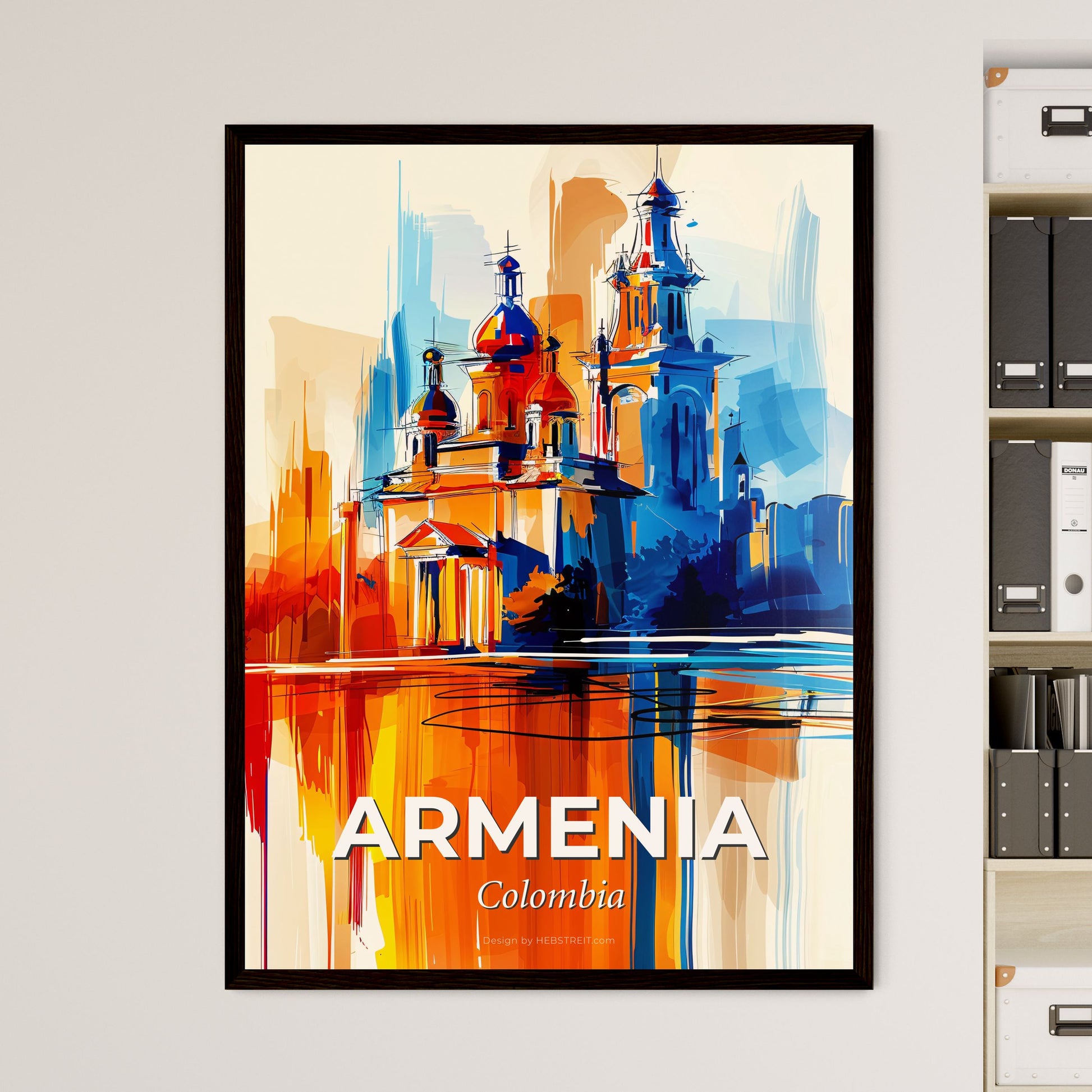 Vibrant Armenia, Colombia - A Painting Of A Building