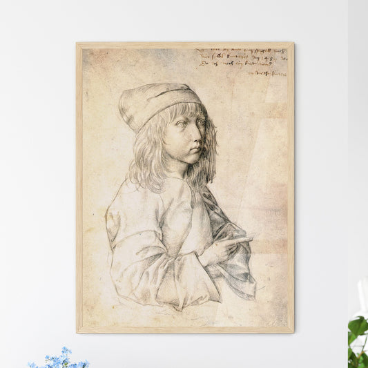 Portrait Study of a Youth in a Cap by Albrecht Dürer Art Print