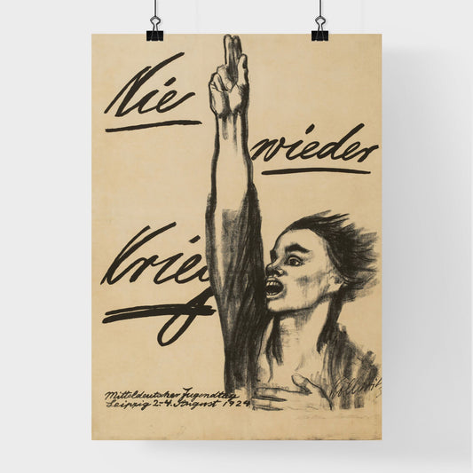 Nie wieder Krieg Poster Print by Käthe Kollwitz Poster
