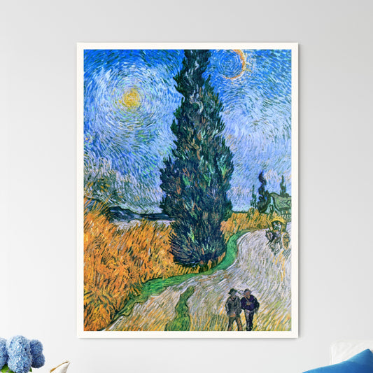 Road with Cypress and Star – Vincent van Gogh Art Print