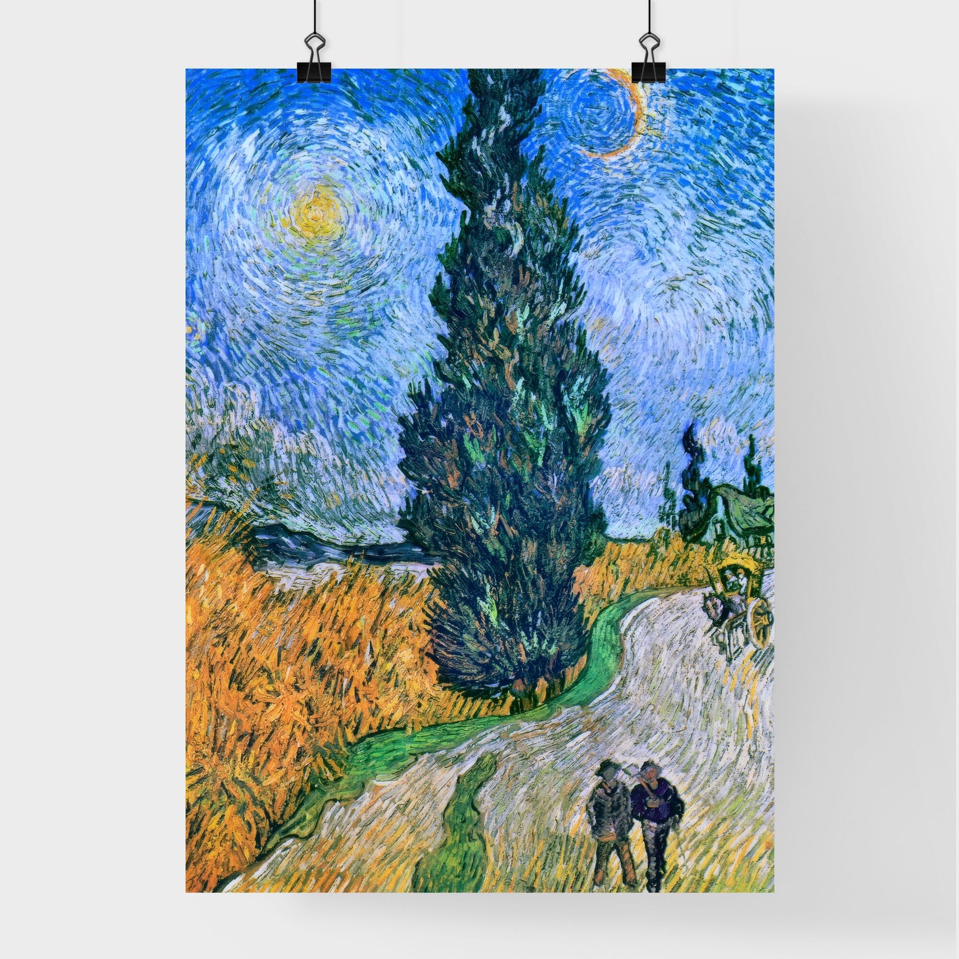 Road with Cypress and Star – Vincent van Gogh Poster