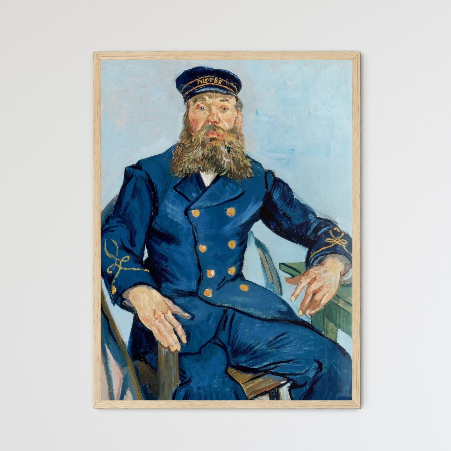 Portrait of the Postman Joseph Roulin – Vincent van Gogh Art Print
