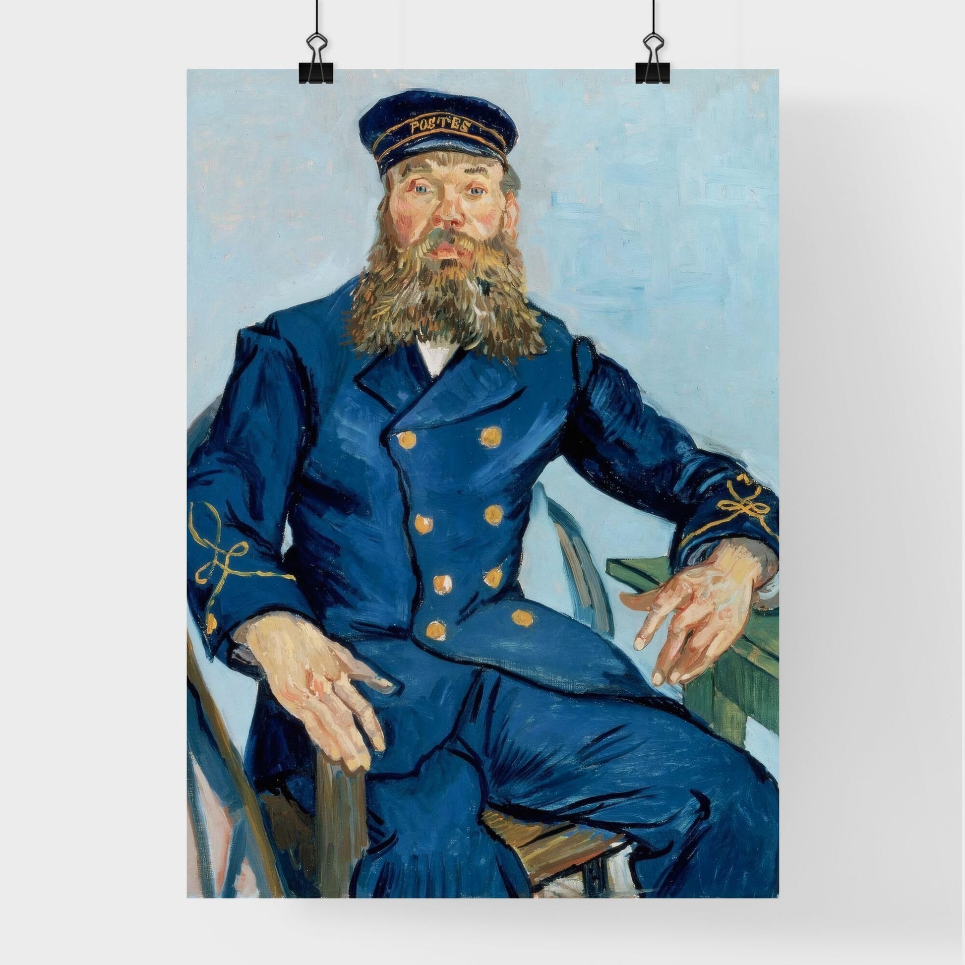 Portrait of the Postman Joseph Roulin – Vincent van Gogh Poster