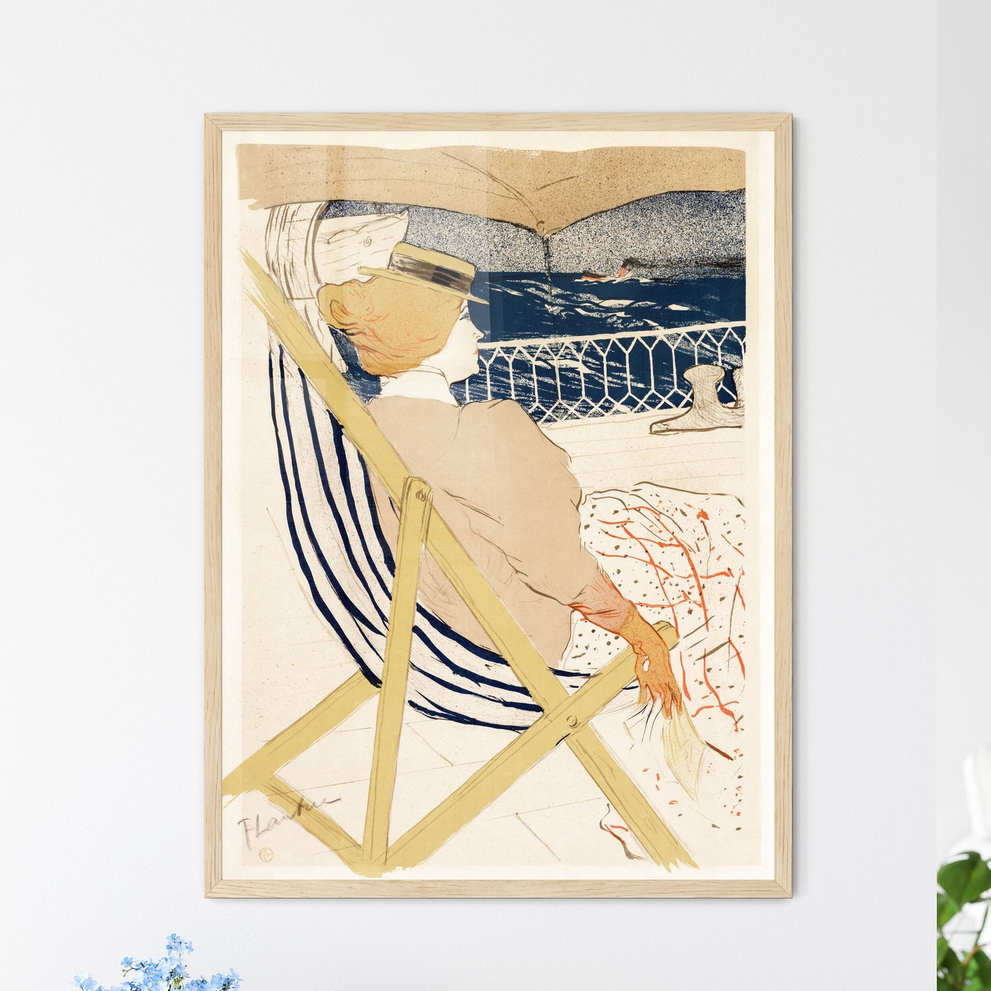 La Passagère du 54 by Henri de Toulouse-Lautrec Art Print