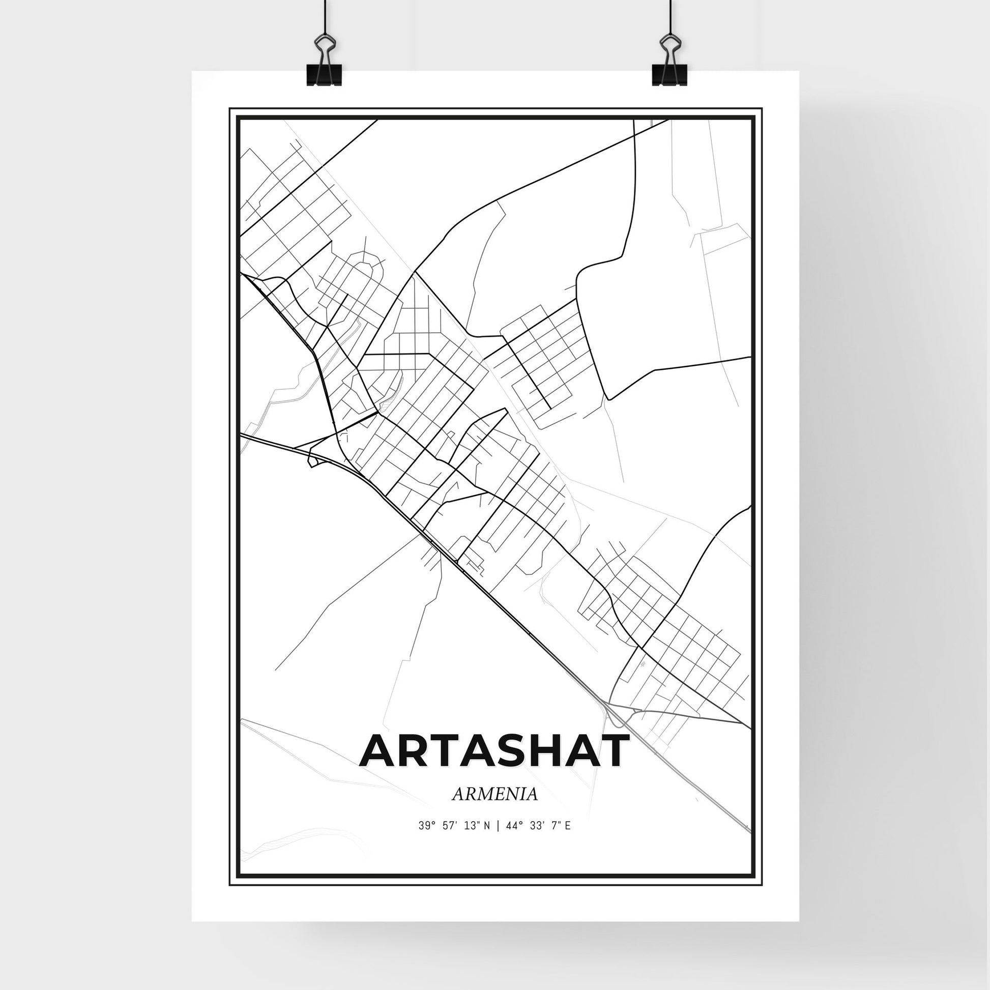 Artashat Armenia - Premium City Map Poster