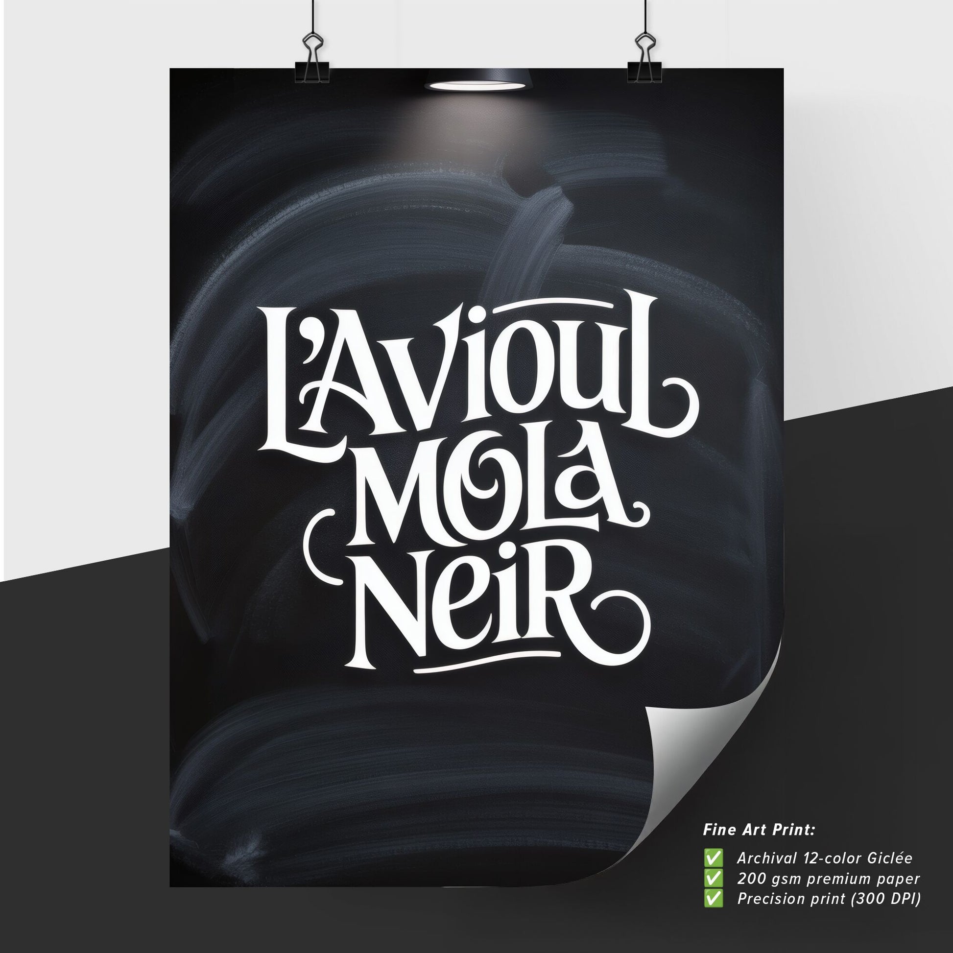 Artistic Typography on Black Chalkboard Background: Creative Expression and Visual Inspiration.