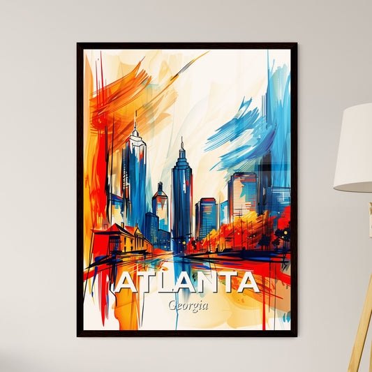 Vibrant Atlanta, Georgia - A Painting Of A City