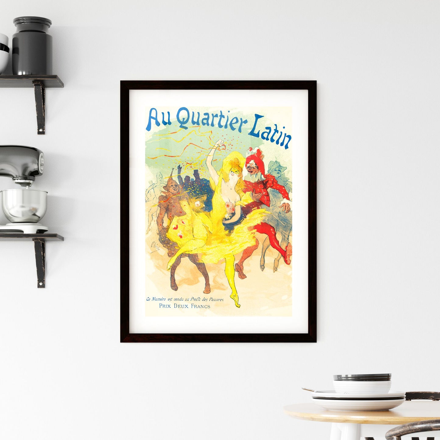 Framed Print of Au Quartier Latin – Jules Chéret