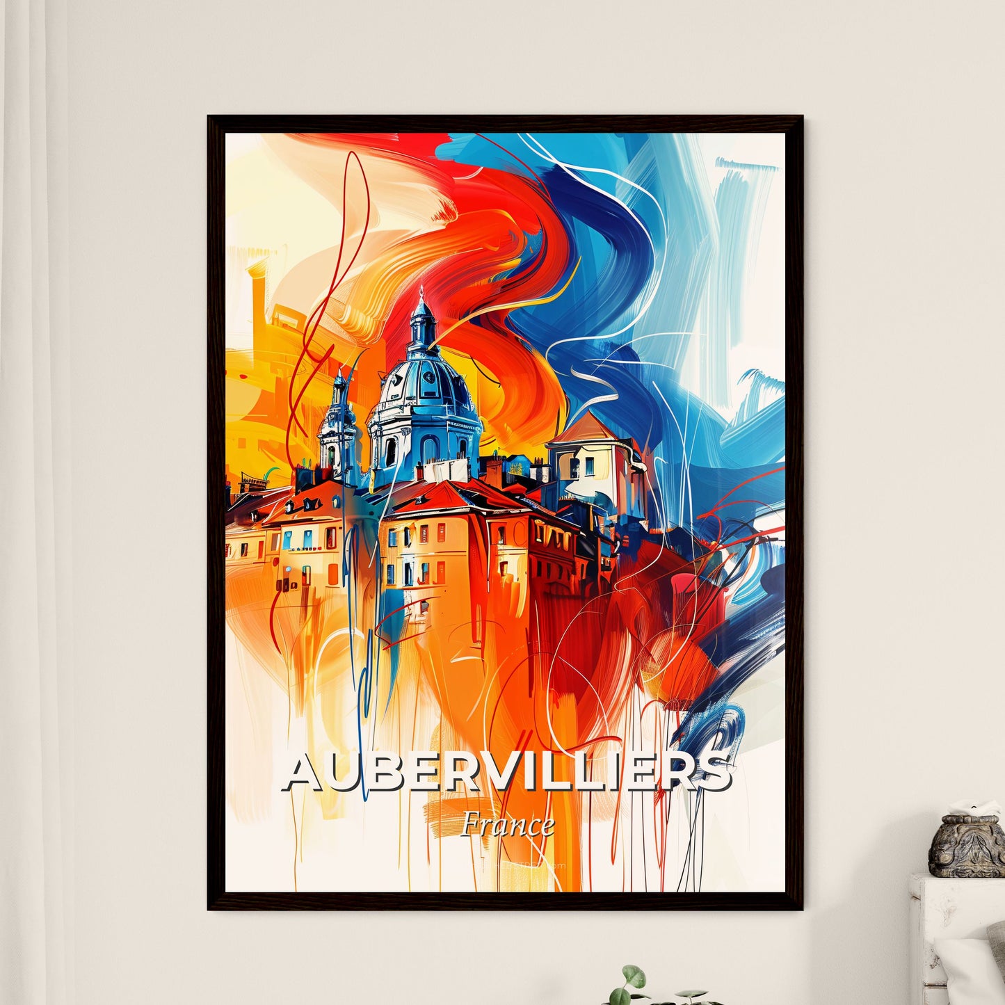 Vibrant Aubervilliers, France - A Painting Of A City