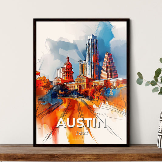 Vibrant Austin, Texas - A Cityscape With Buildings And Trees