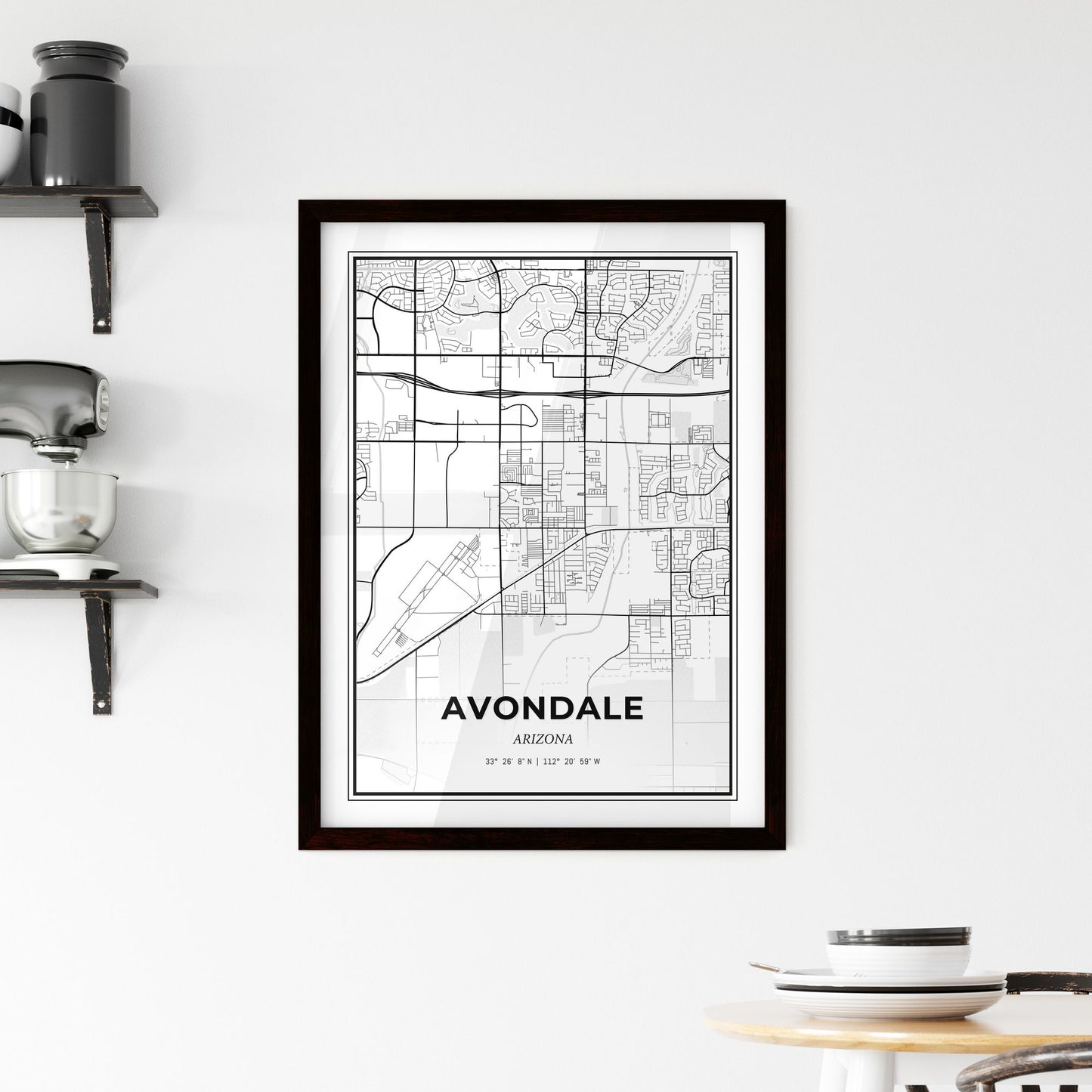 Avondale Arizona - Minimal City Map