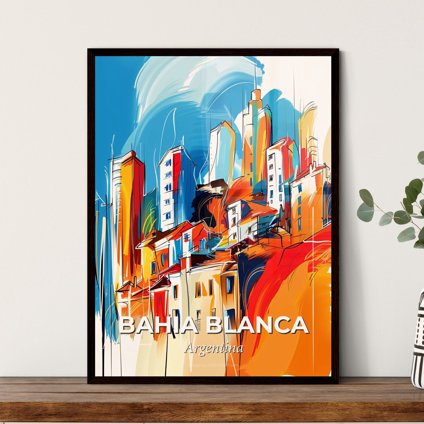 Vibrant Bahia Blanca, Argentina - A Painting Of A City