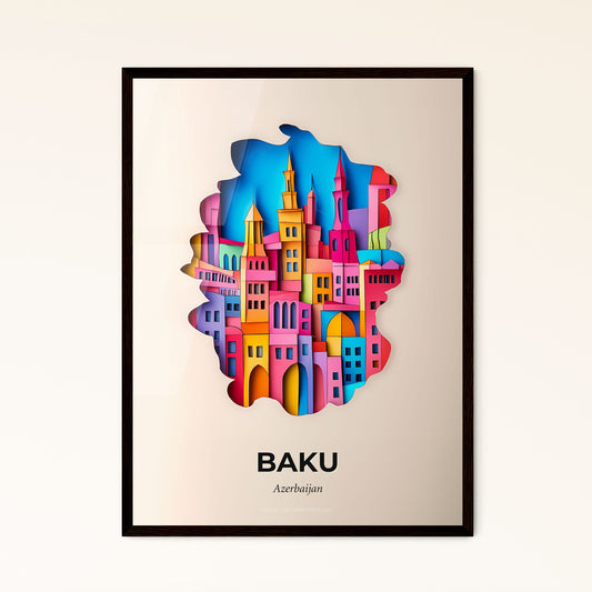 Vivid Baku, Azerbaijan - a colorful city with a bird flying over it