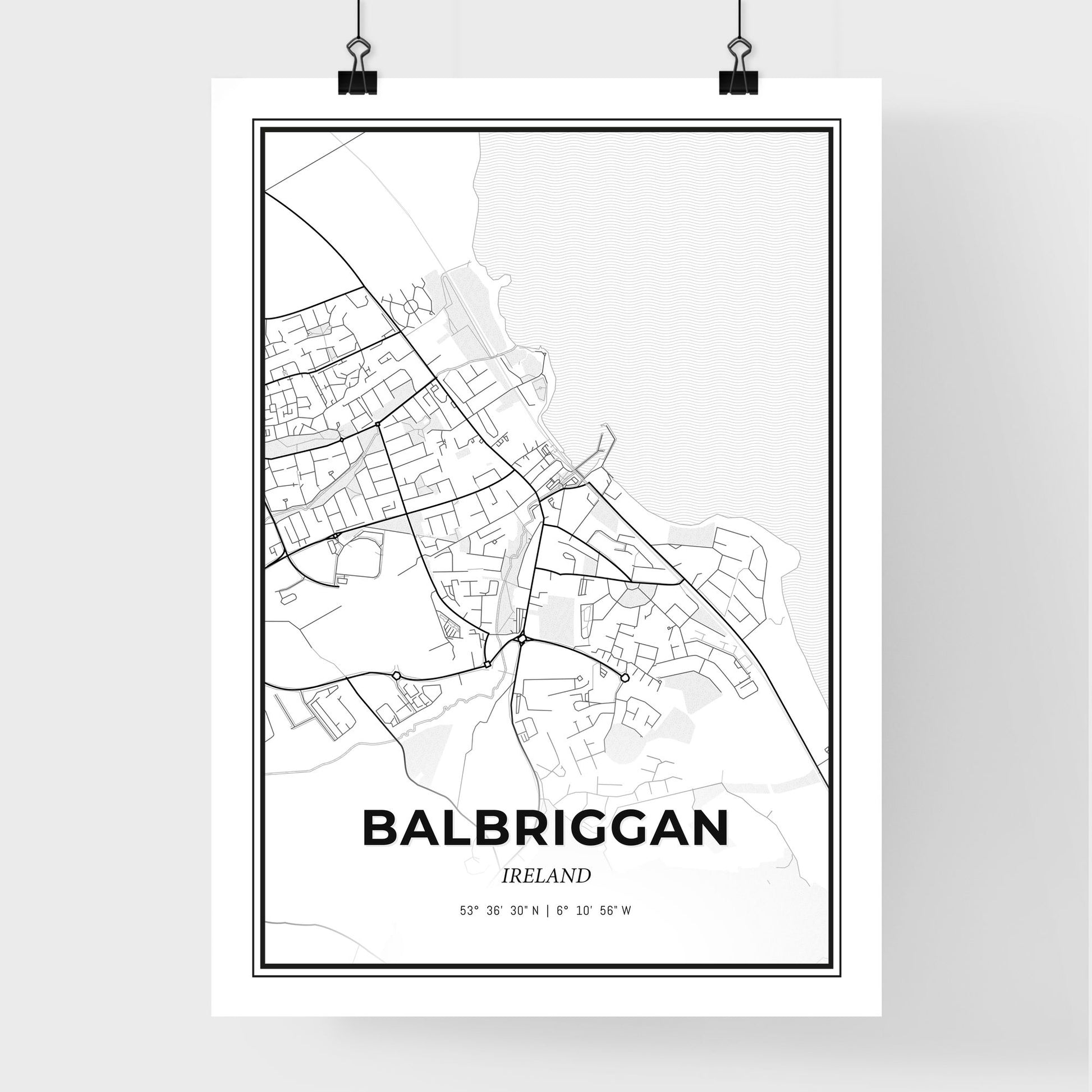 Balbriggan Ireland - Premium City Map Poster