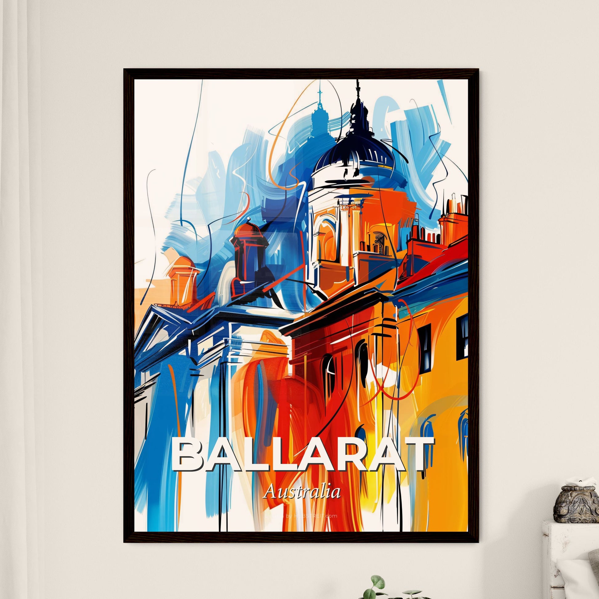 Vibrant Ballarat, Australia - A Painting Of A Building