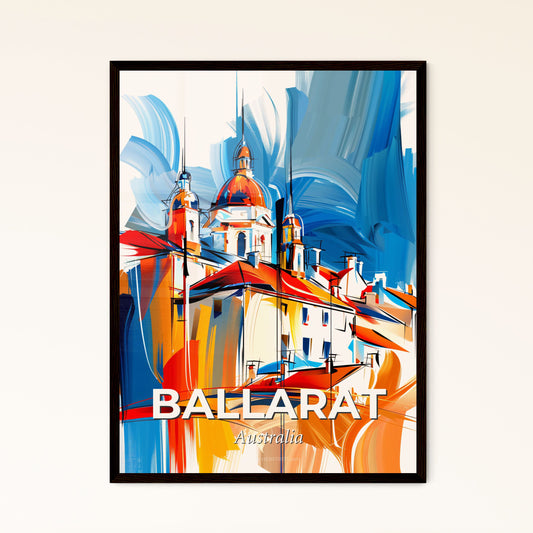 Vibrant Ballarat, Australia - A Painting Of A Building