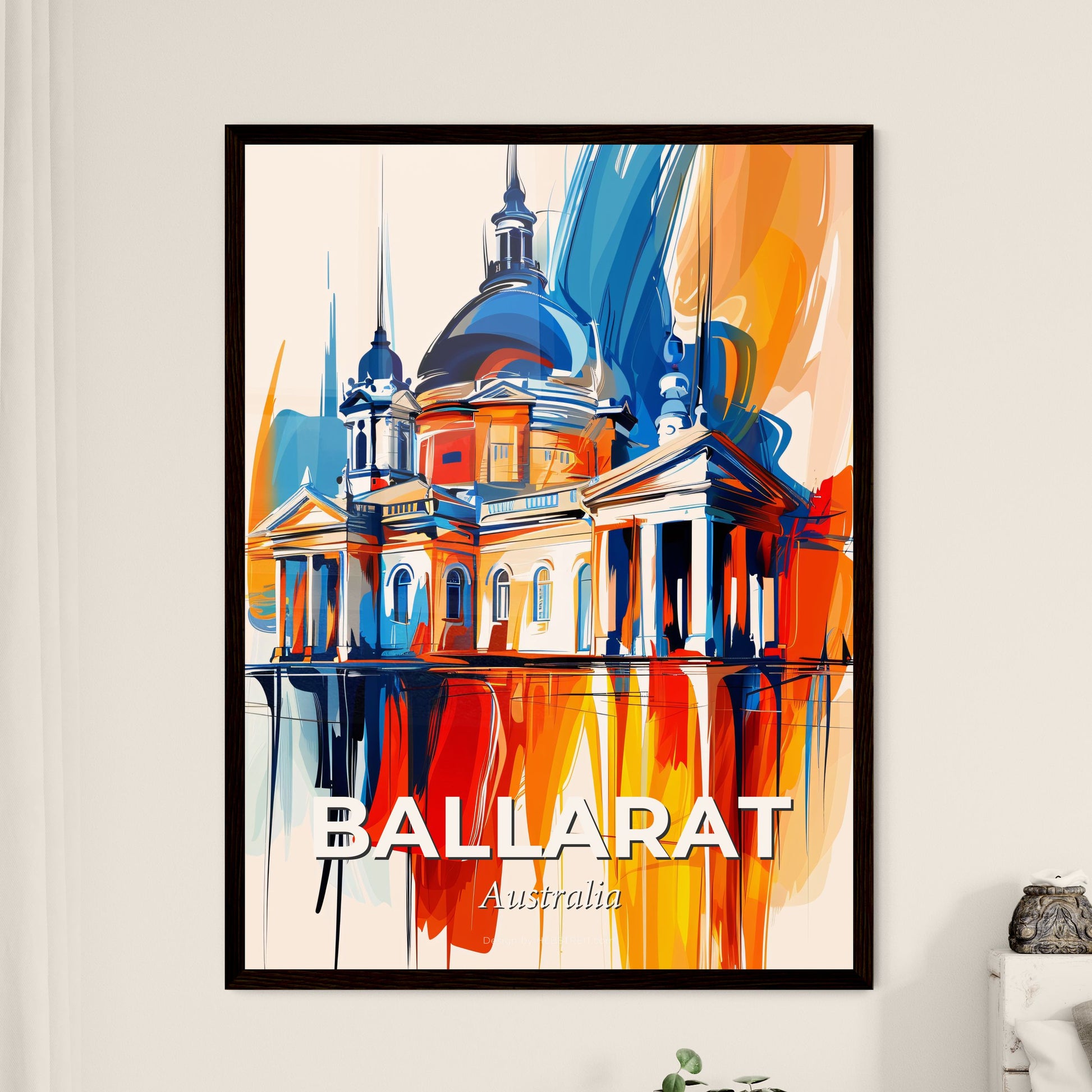 Vibrant Ballarat, Australia - A Painting Of A Building