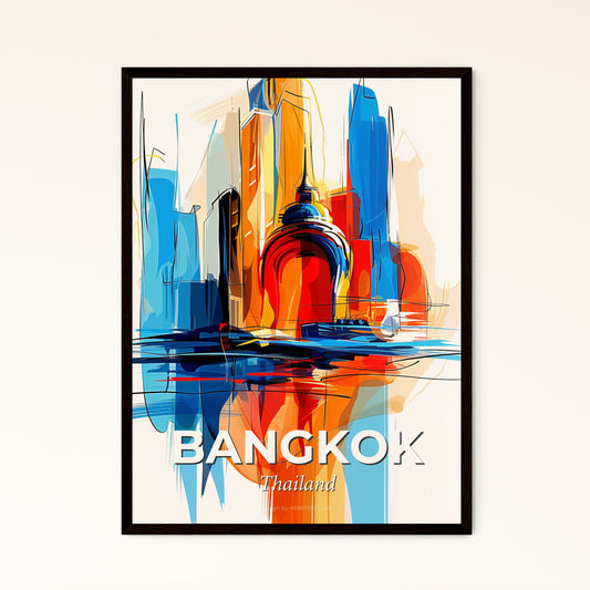 Vibrant Bangkok, Thailand - A Painting Of A City