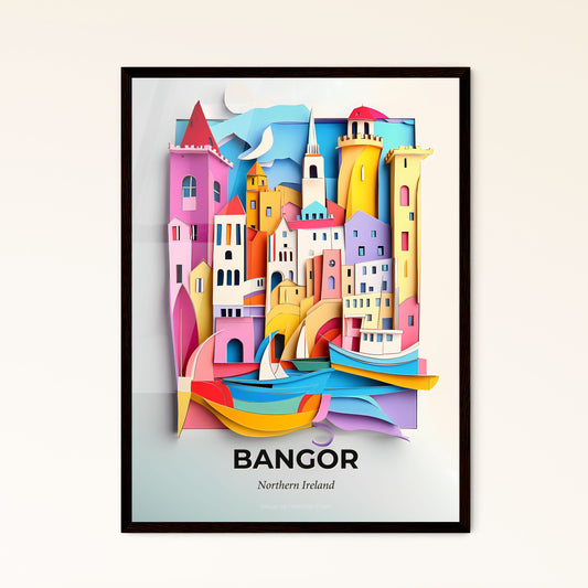 Vivid Bangor, Northern Ireland, Papercut Print