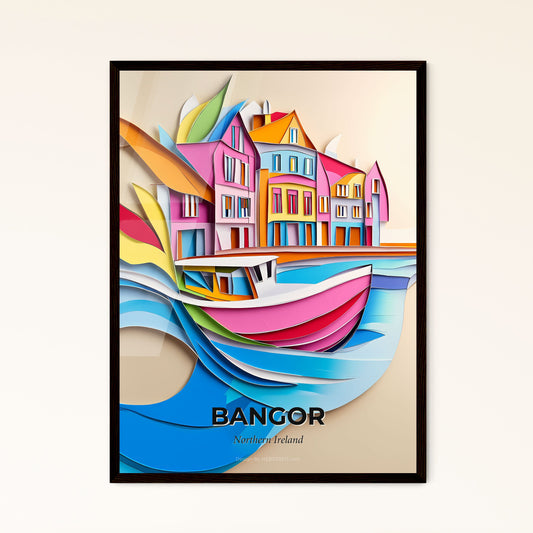 Vivid Bangor, Northern Ireland, Papercut Print