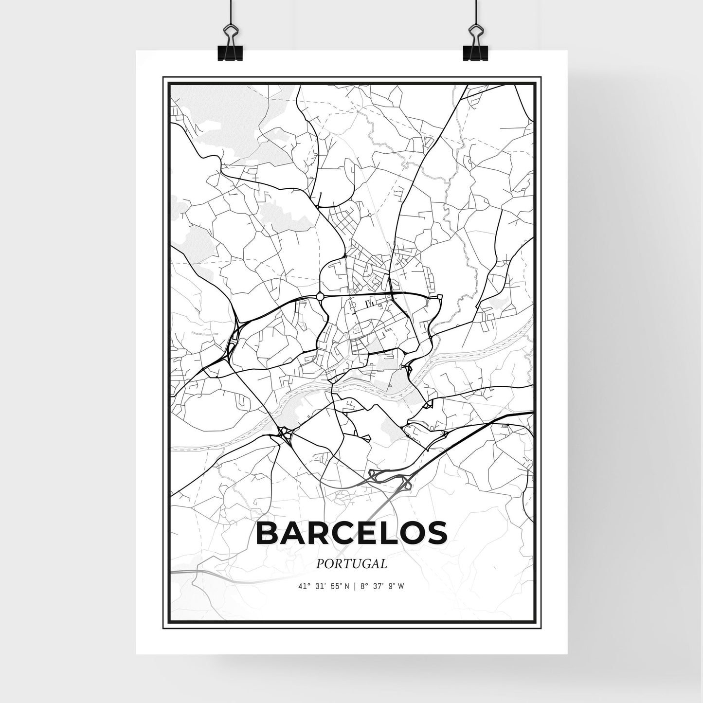 Barcelos Portugal - Premium City Map Poster