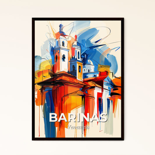 Vibrant Barinas, Venezuela - A Painting Of A Building