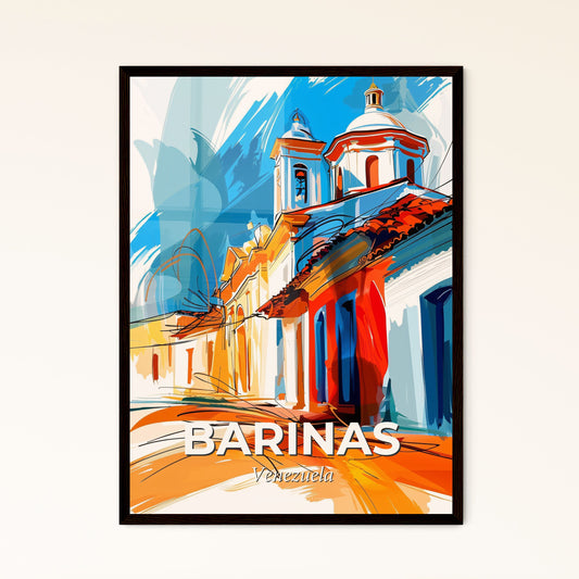 Vibrant Barinas, Venezuela - A Painting Of A Building