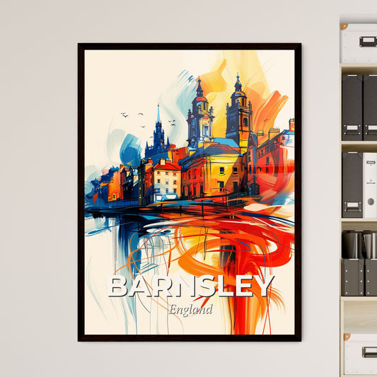 Vibrant Barnsley, England - A Colorful Painting Of A City