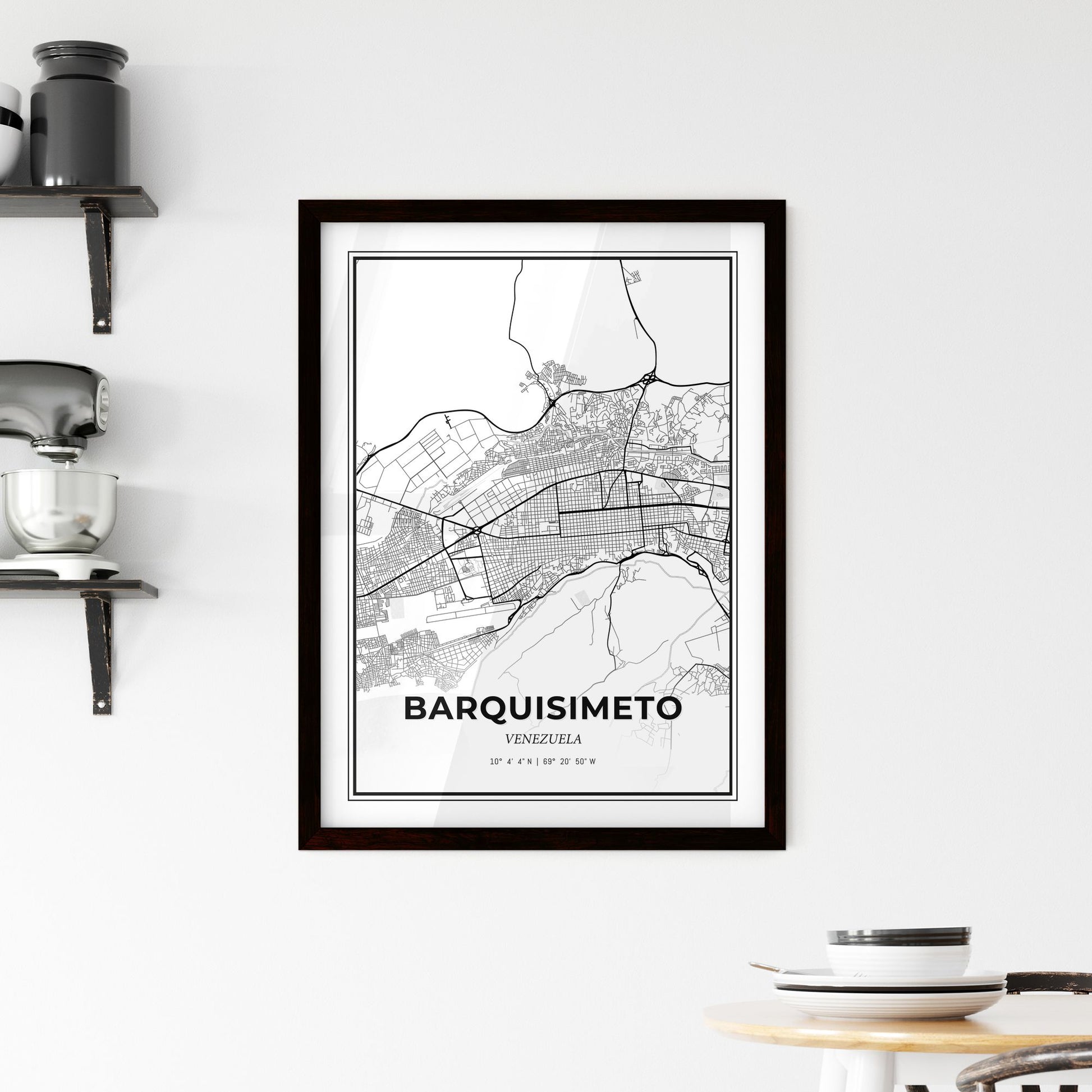 Barquisimeto Venezuela - Minimal City Map