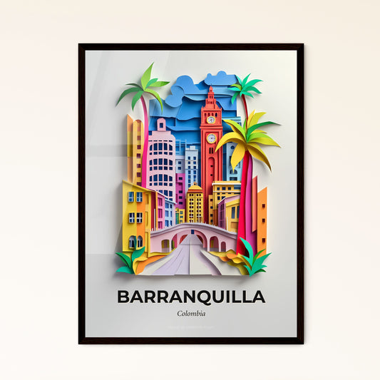 Vivid Barranquilla, Colombia - a paper cut of a city with palm trees