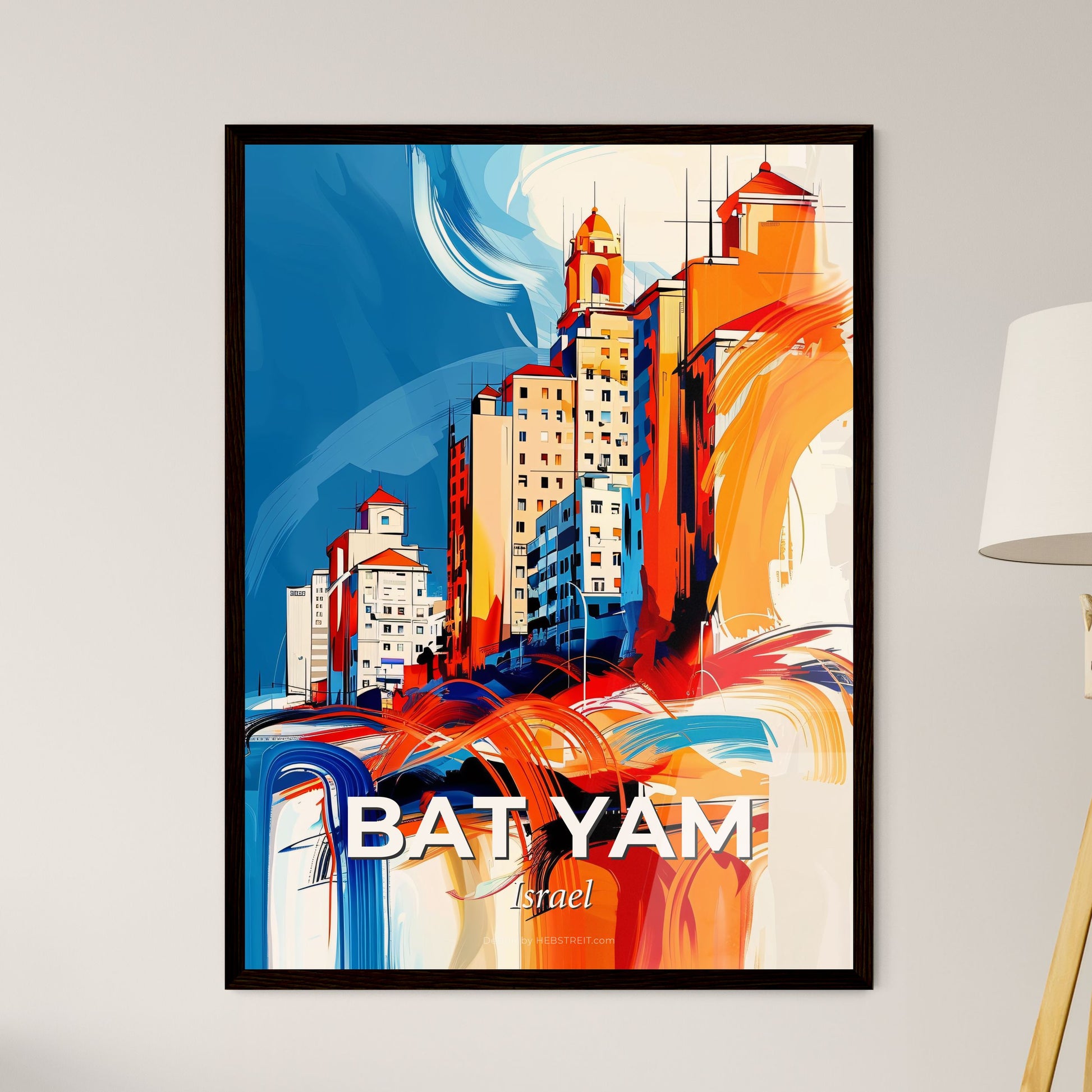 Vibrant Bat Yam, Israel - A Painting Of A City