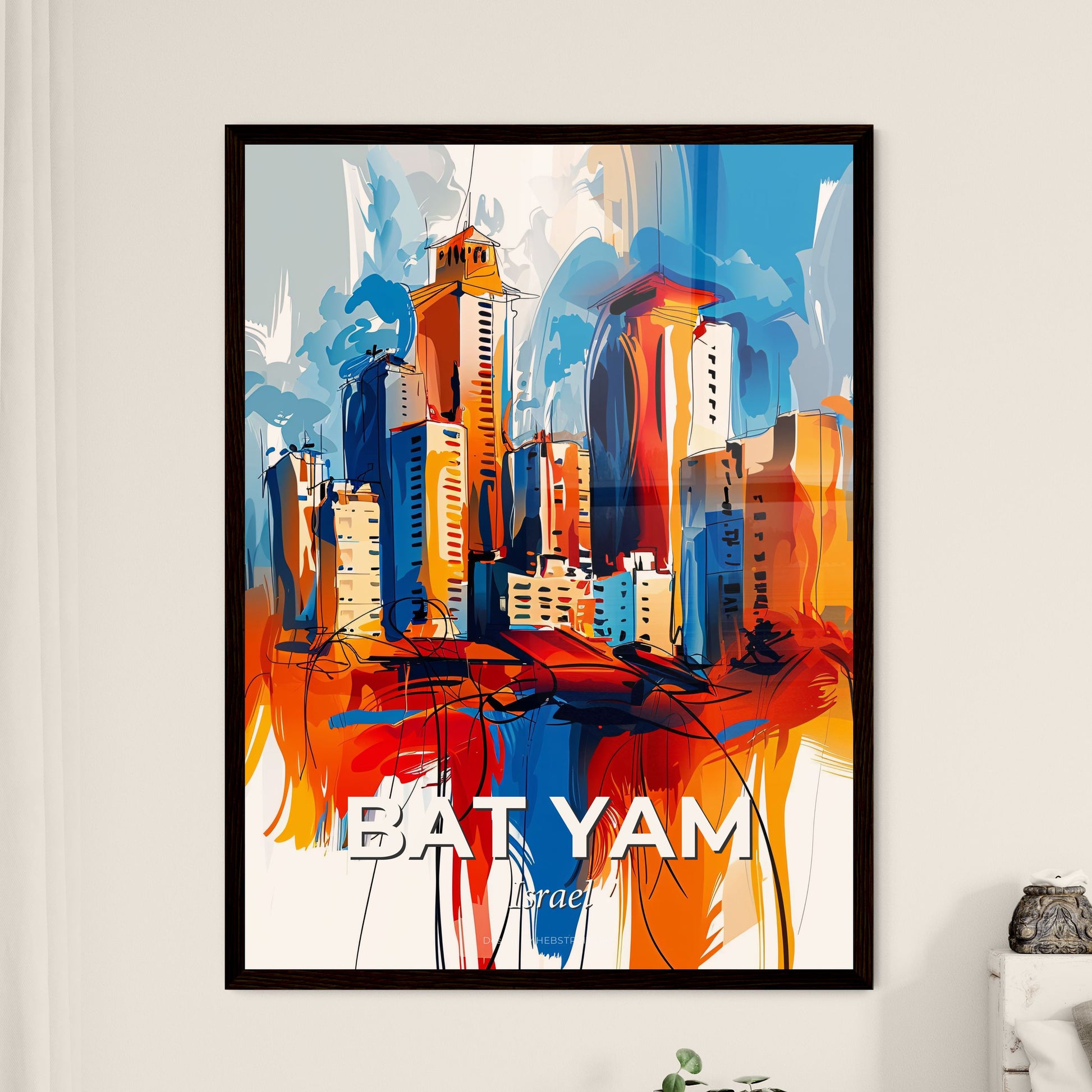 Vibrant Bat Yam, Israel - A Painting Of A City