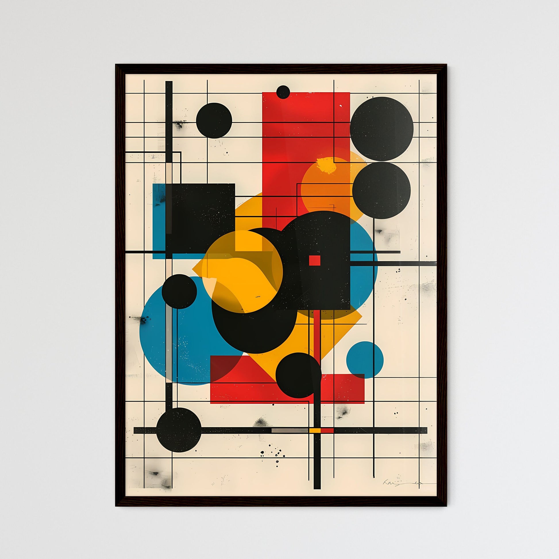 Abstract Geometric Art Poster - Framed Art Print