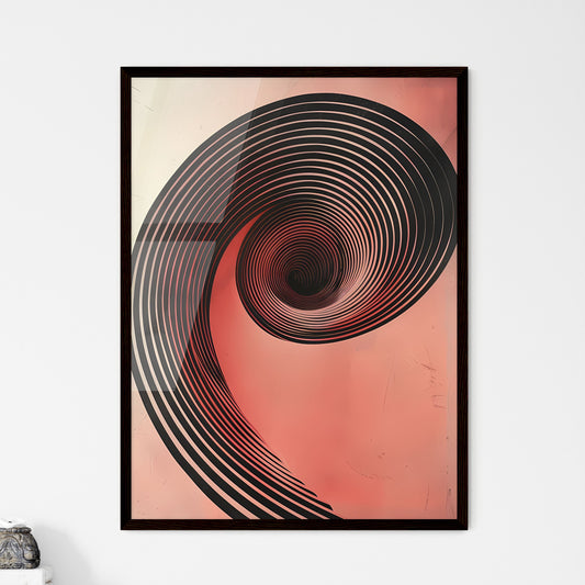 Motion-Art Pink Spirals Data Visualization A - Framed Art Print