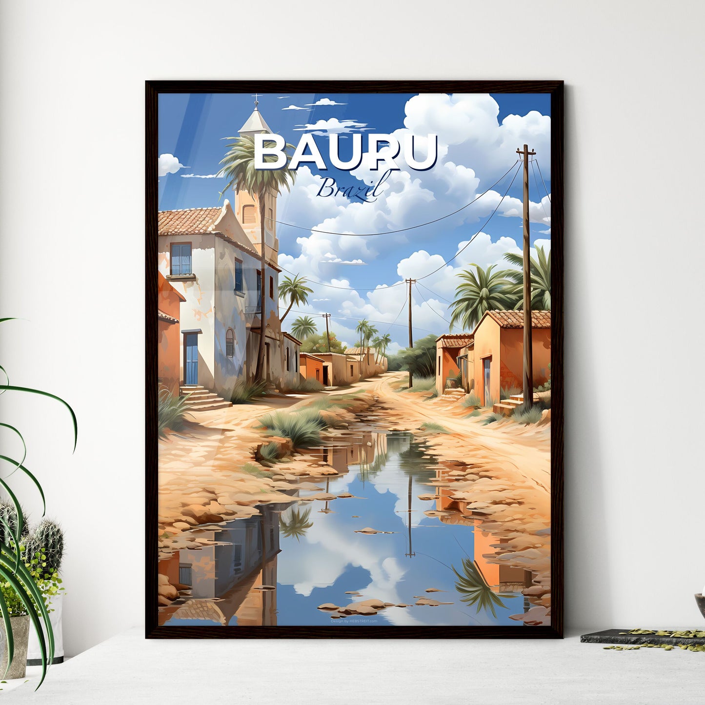 Bauru Cityscape - Vibrant Painting Art Water Brazil Default Title