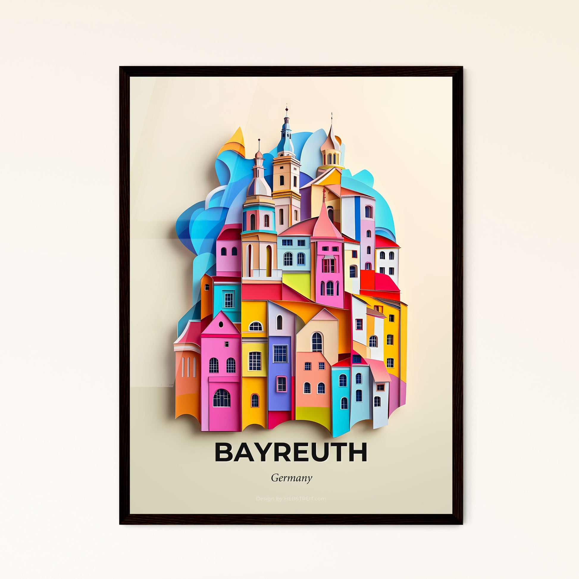 Vivid Bayreuth, Germany - a colorful city with a rainbow colored roof