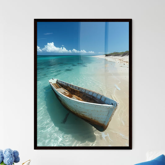 Exquisite Tropical Painting Depicting a Moza - Framed Art Print