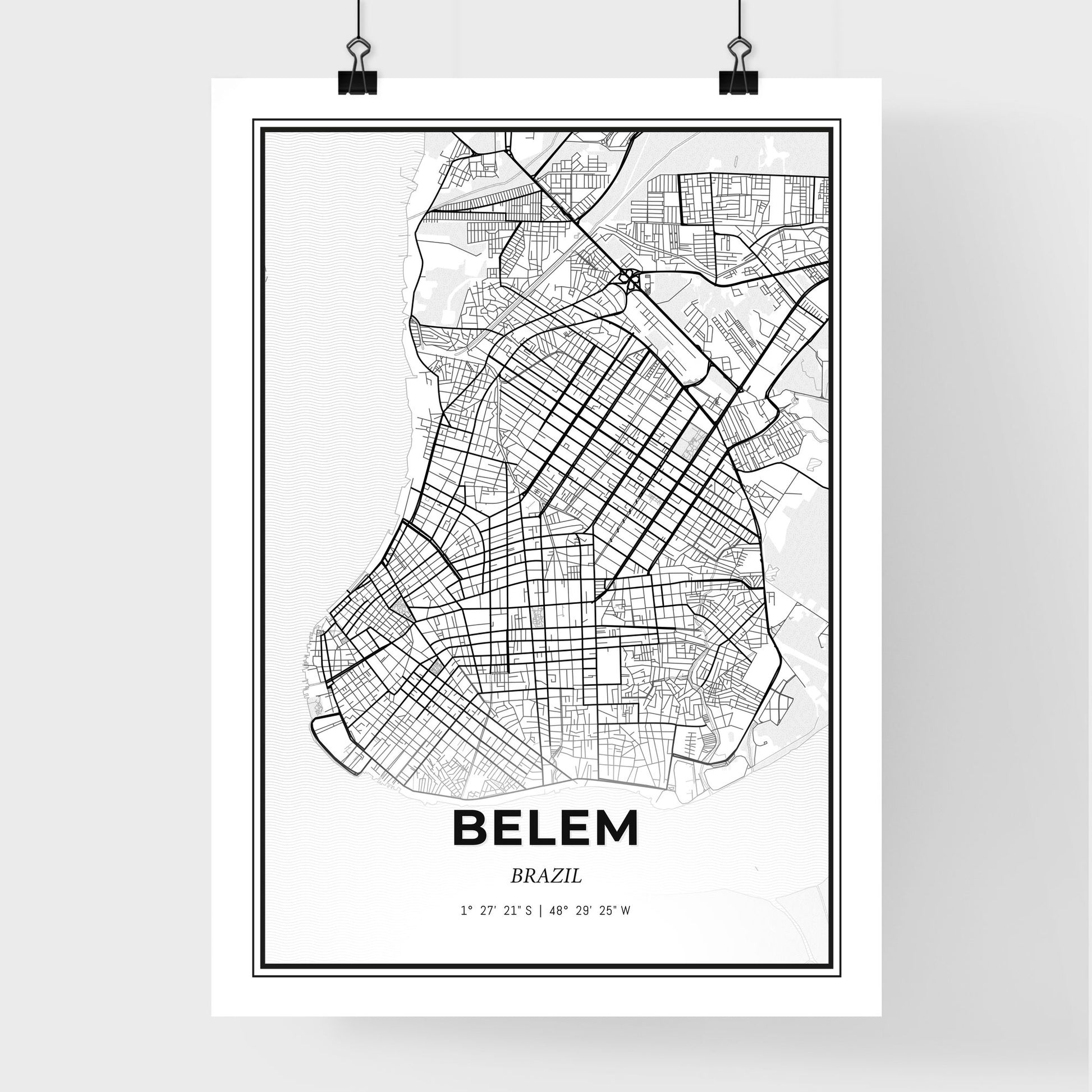 Belem Brazil - Premium City Map Poster