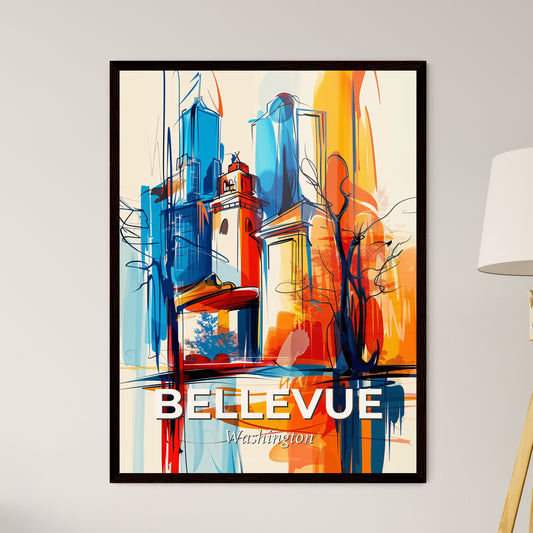 Vibrant Bellevue, Washington - A Painting Of A City