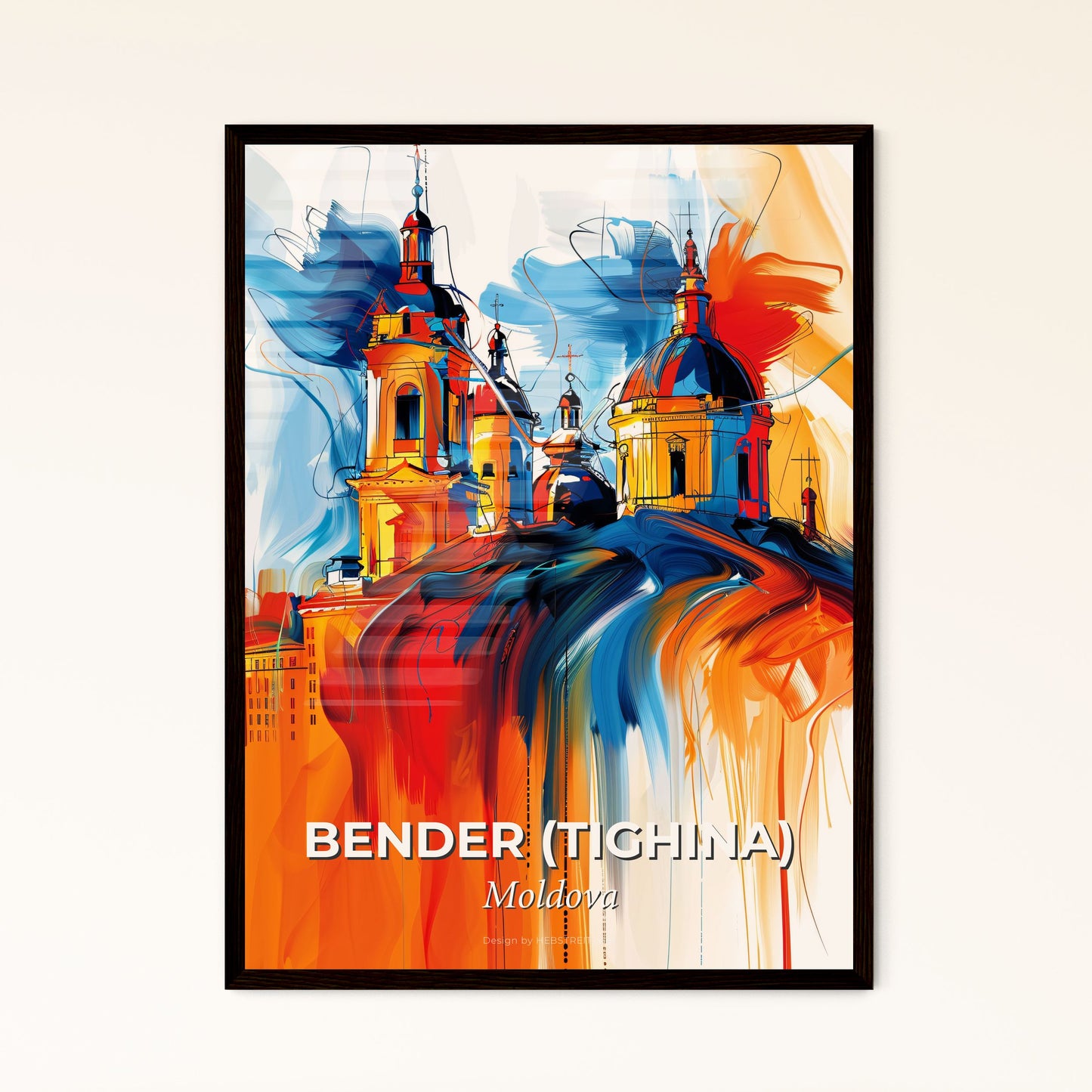 Vibrant Bender (Tighina), Moldova - A Painting Of A Building