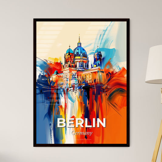 Vibrant Berlin, Germany - A Painting Of A Building