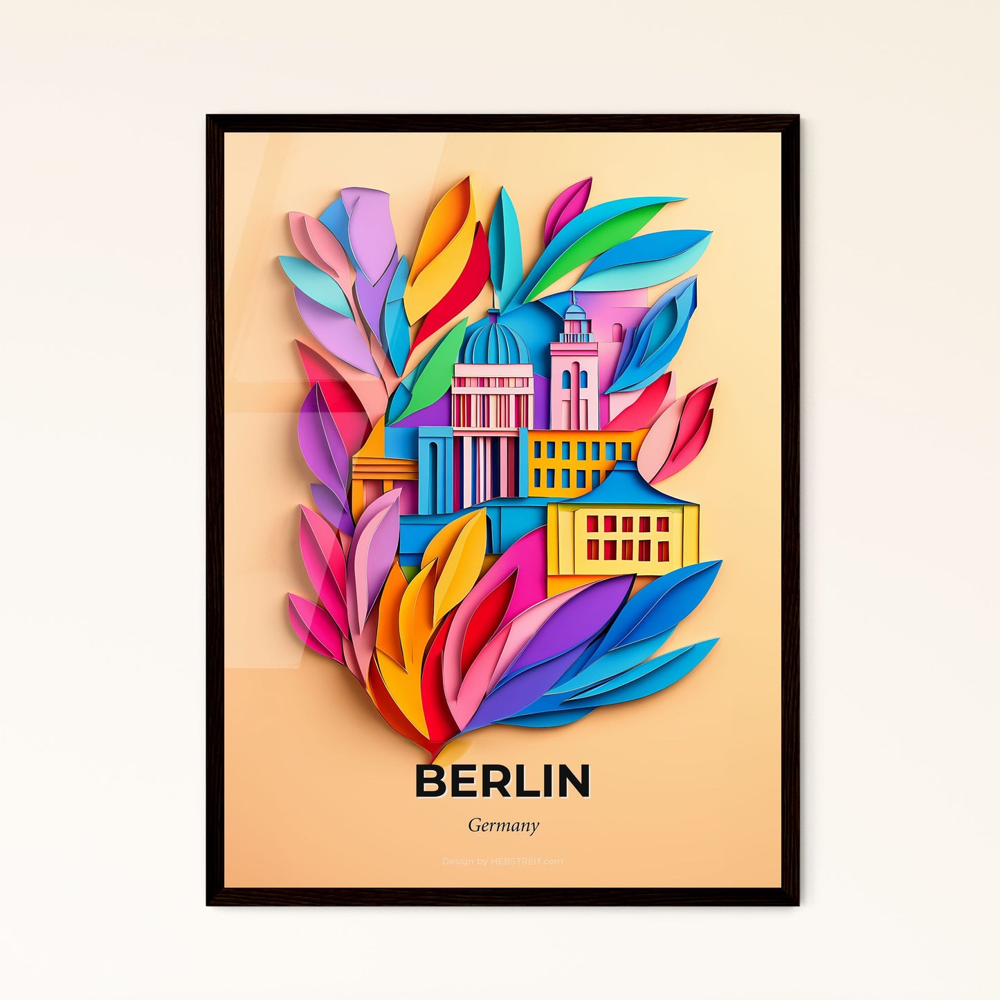 Vivid Berlin, Germany - a colorful city surrounded by leaves and flowers