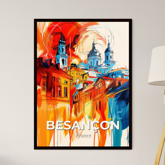 Vibrant Besançon, France - A Painting Of A City