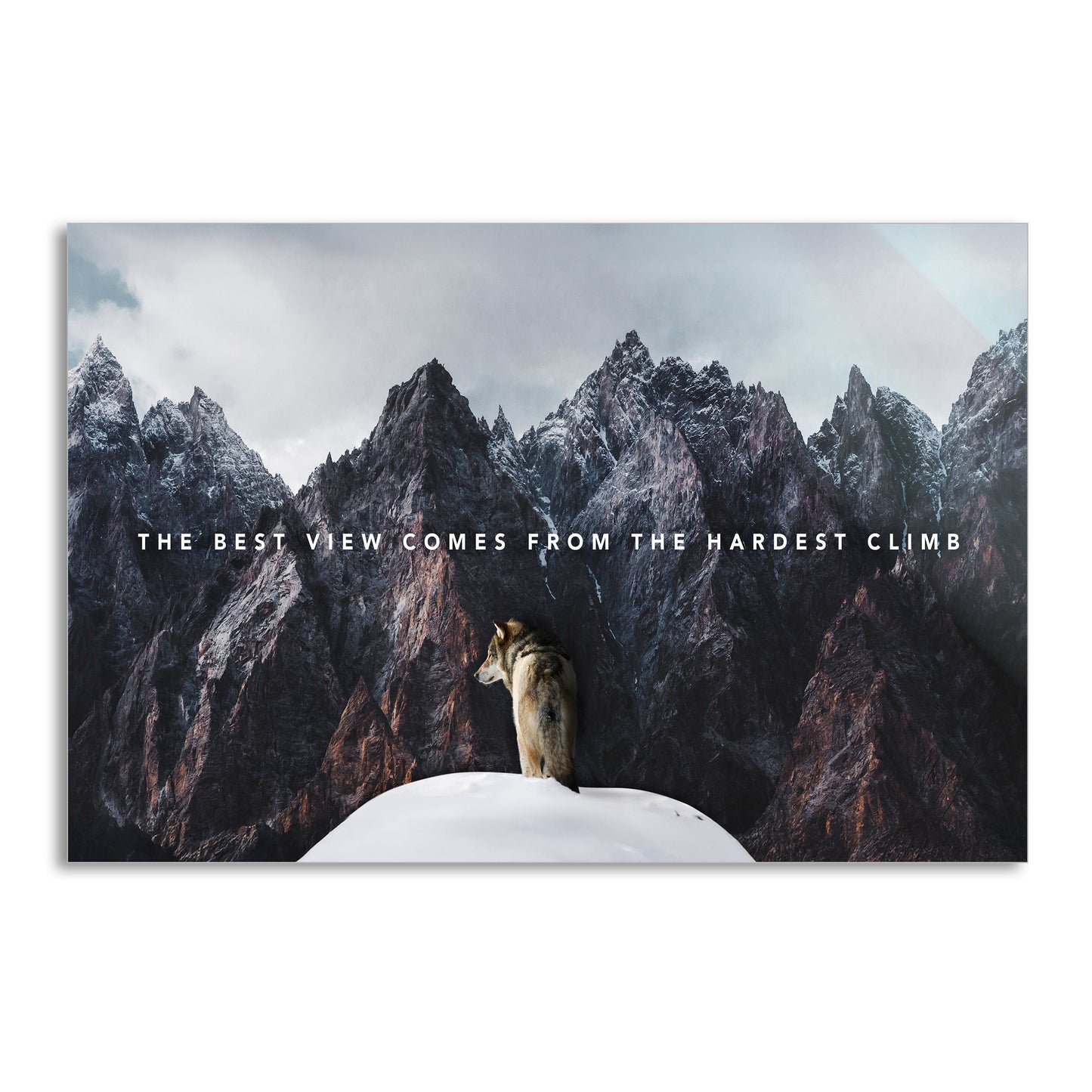 Best View - Leinwandbild Motivation