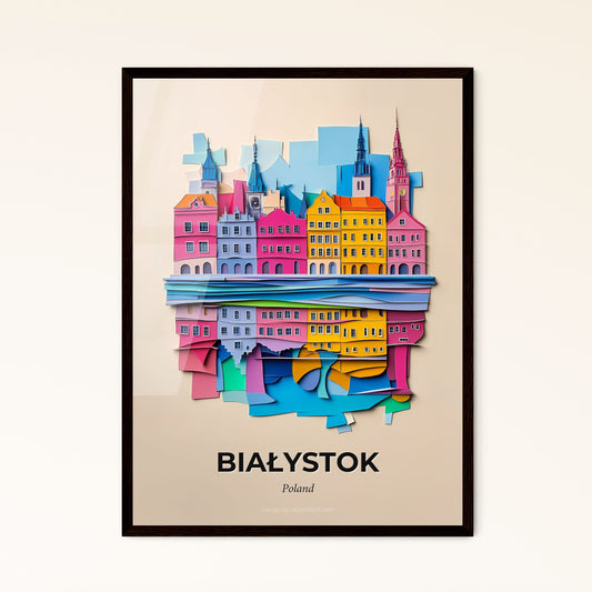 Vivid Białystok, Poland - a city with a river and buildings