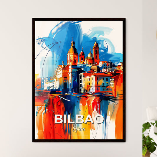 Vibrant Bilbao, Spain - A Painting Of A City